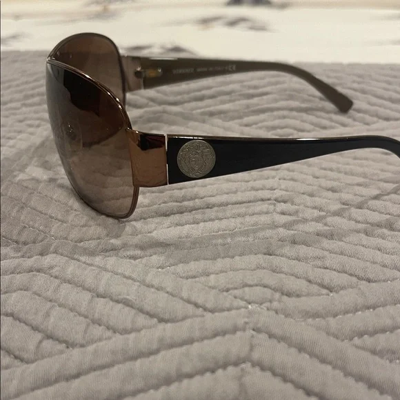 Versace Black and Brown Sunglasses - Picture 2 of 7